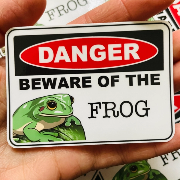 Frog sticker