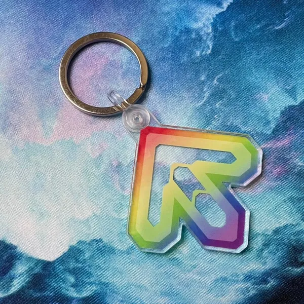 DDR Arrow LGBT+ Pride Keychain