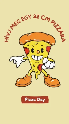 Hívj meg Minket egy 32 cm Pizzára 