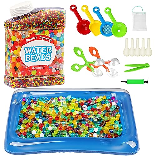 FIVAVA Wasserperlen Set 50000 Stück Wasserperlen für Pflanzen Wiederverwendbare Water Beads für Vase Füllstoff Bunte Deko - Bunte 16 Stück