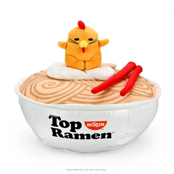 Top Ramen x Gudetama - Kidrobot 12” Interactive Bowl Plush