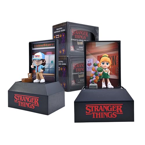YuMe Official Netflix Stranger Things Surprise Upside Down Capsules Vintage Blind Box Action Figure 80's Collectible Gifts for Collectors Toys Merchandise (2Pk) - Series 1 - 2 Pack