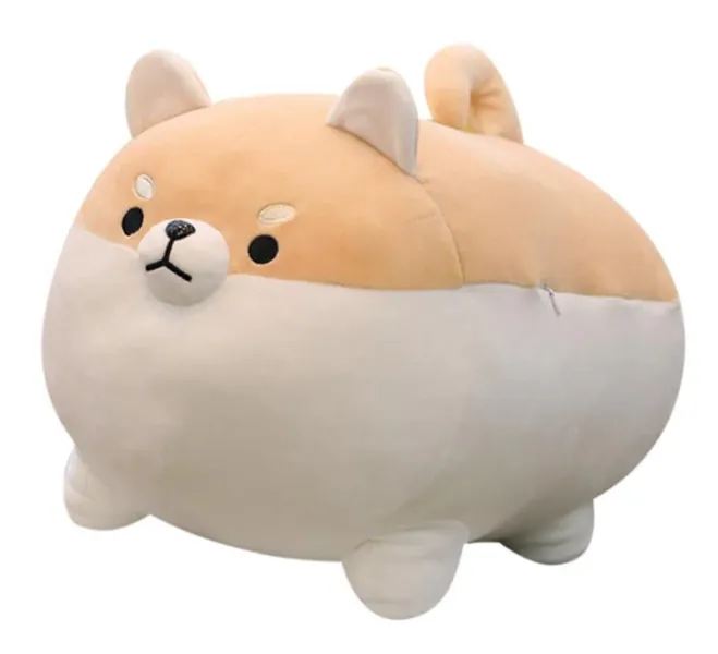 Angry Shiba Plushie (3 COLORS, 2 SIZES) by Subtle Asian Treats - 16" / 40 cm / Toasted