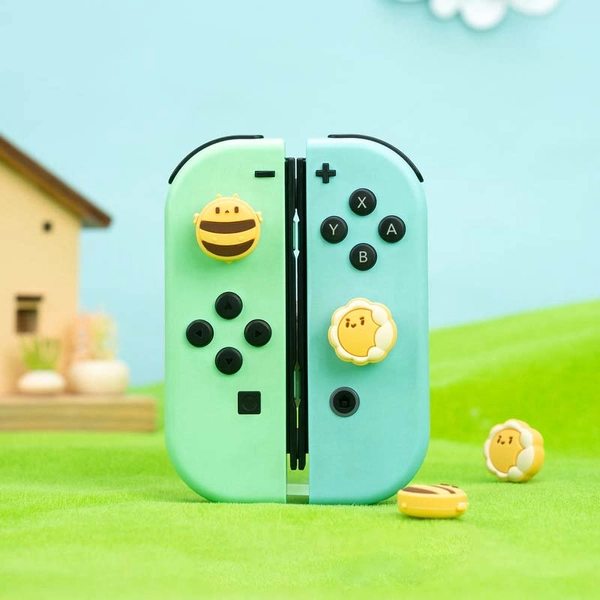 Bee Cute Joystick Caps Switch OLED Thumb Grips Cute Switch Accessories