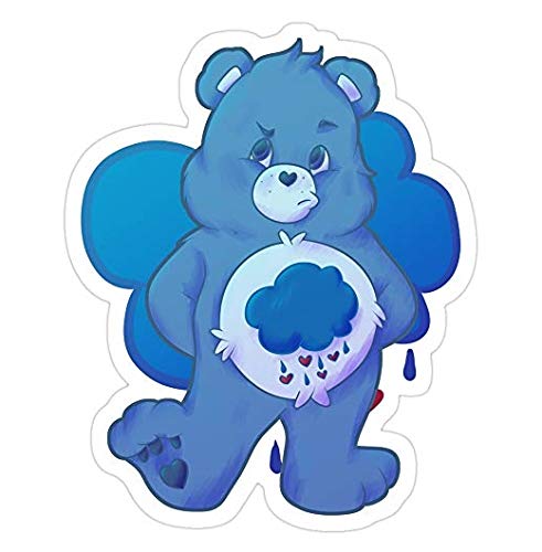 Grumpy Bear, Grumpy Decal Sticker - Sticker Graphic - Auto, Wall, Laptop, Cell, Truck Sticker for Windows, Cars, Trucks