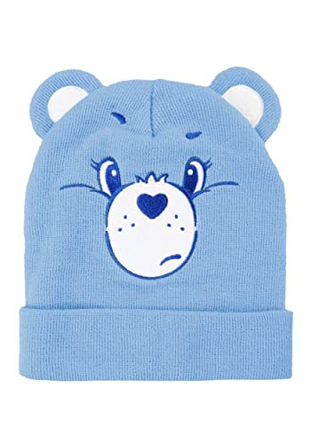 FUN.COM Grumpy Bear Knit Hat Standard Blue