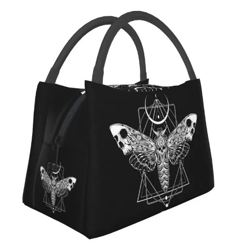 Death Moth Large Reusable Insulated Lunch Bag - Death Moth 7