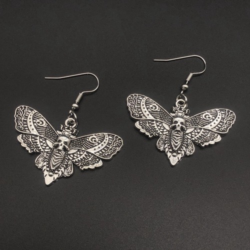 Death's Head Moth Earrings