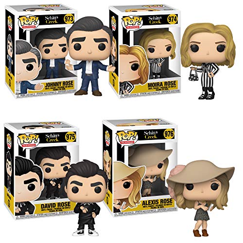 Funko Pop! Bundle of 4: Schitt's Creek - Johnny, Moira, David and Alexis