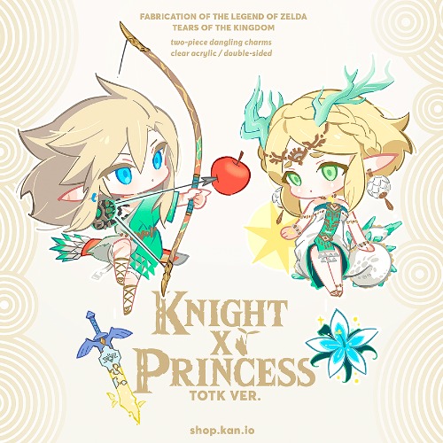 Knight x Princess, TOTK ver: Link and Zelda Charms