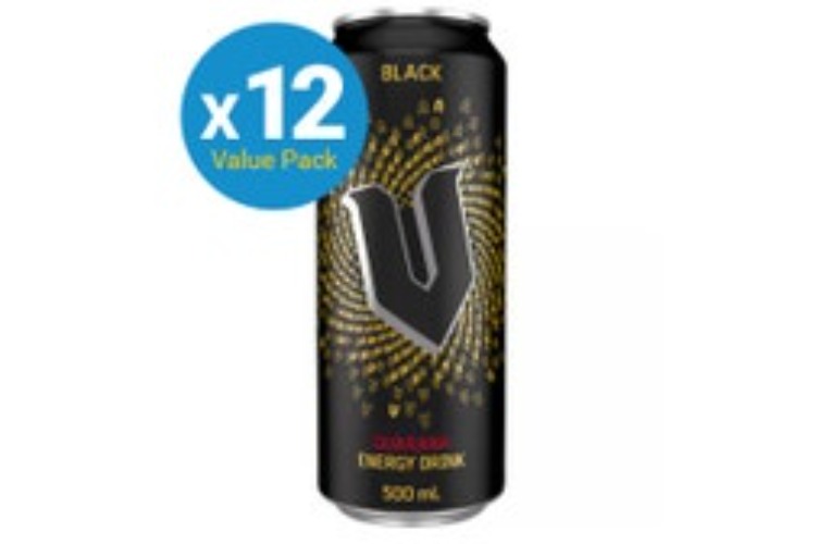 V Black Energy Drink Can (500ml)
