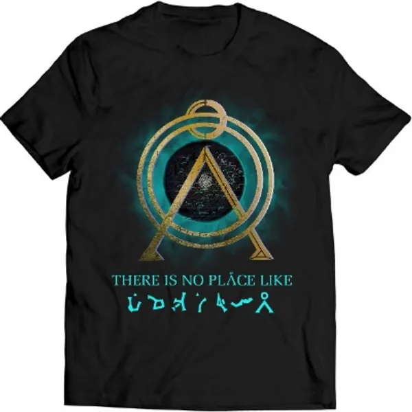 There is No Place Like Home Vintage T Shirt Stargate Sg-1 Earth Symbol Shirt