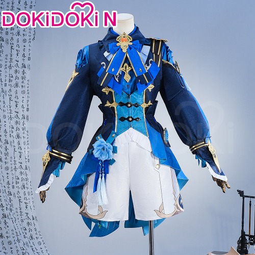 【IN stock 】【Size XS-3XL】DokiDoki-N Game Genshin Impact Cosplay Xingqiu Costume Lantern Rite 2024 Skin Bamboo Rain xing qiu | M