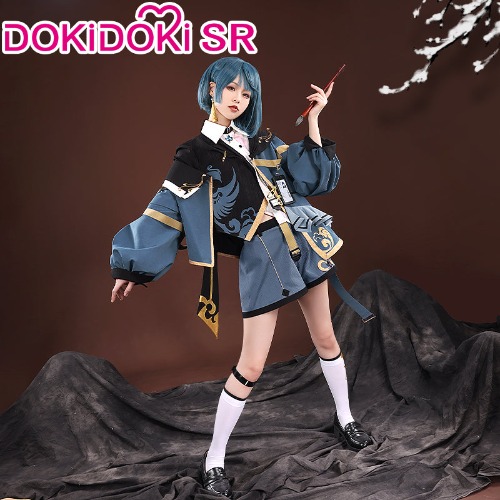 DokiDoki-SR Game Genshin Impact Xingqiu Cosplay Costume  Xing Qiu Doujin Casual Wear | M-Order Processing Time Refer to Description Page