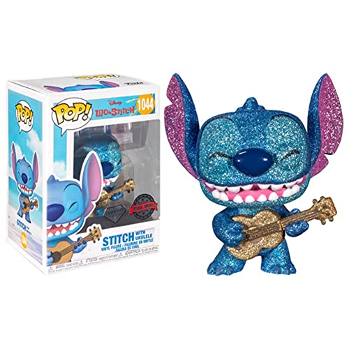 Disney Lilo & Stitch Stitch with Ukulele Diamond Glitter POP! Figure (#1044) - Standard