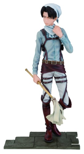 Banpresto Attack on Titan 6.5-Inch Levi DXF Figure, Cleaning Version - 