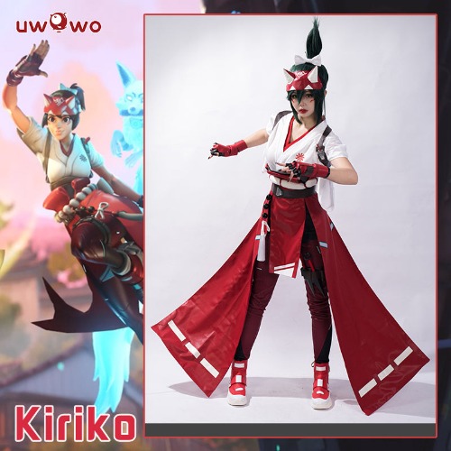 【In Stock】Uwowo Game Overwatch 2 Kiriko Ninja Healer Shinobi Cosplay Costume - M