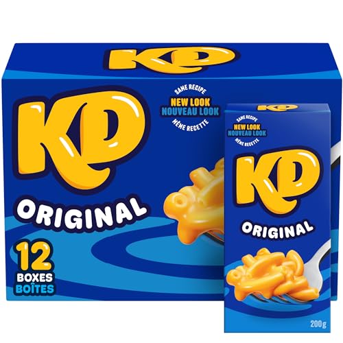 Kraft Dinner Original Macaroni and Cheese Dinner, 200g Box, 12 ct Case