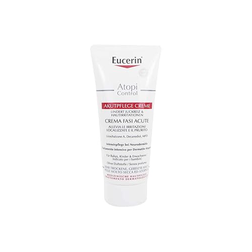 Eucerin AtopiControl Akutpflege Creme reduziert Juckreiz und lindert Rötungen und Hautreizungen, 100 ml Creme