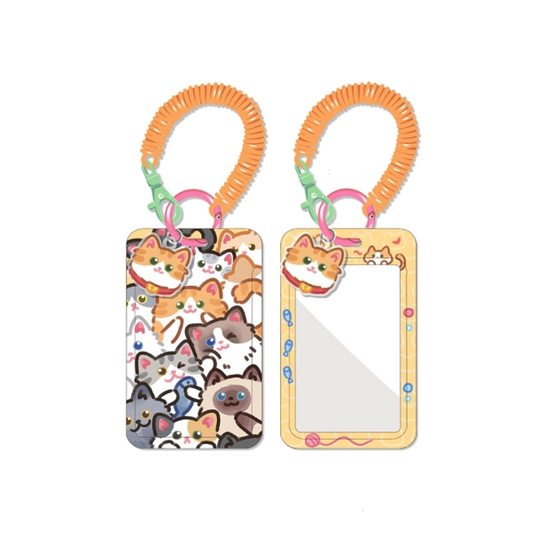 Cute Cat Card Holder Kawaii Kitten Student Card Holders Cat Owner Gifts