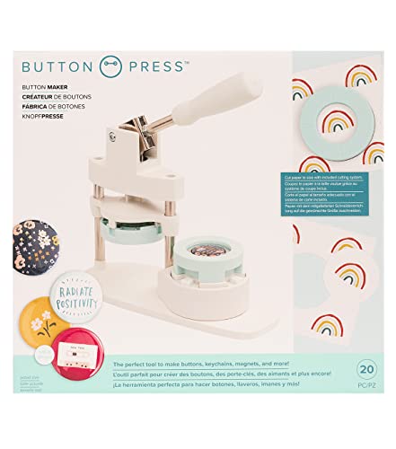 We R Memory Keepers 660524 Button Press Kit, White and Green,
