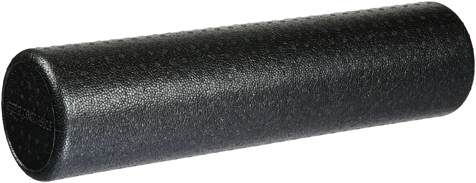 Amazon Basics High-Density Round Foam Roller for Exercise, Massage, Muscle Recovery - 12", 18", 24", 36" - Black 24-Inch