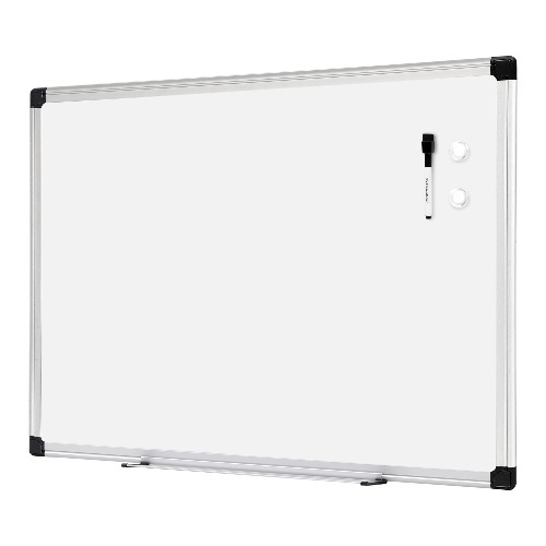 Amazon Basics Magnetic Dry Erase White Board, 36 x 24-Inch Whiteboard - Silver Aluminum Frame - 24" x 36" Magnetic, Aluminum Frame