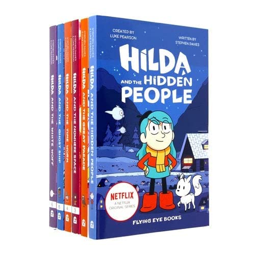 Hilda Netflix Original Series 6 Books Set Collection By Stephen Davies & Luke Pearson