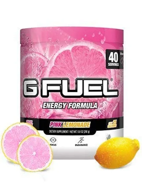 Gamma Enterprises G Fuel Nutrition Supplement, Pink Lemonade 9.8oz (280g)