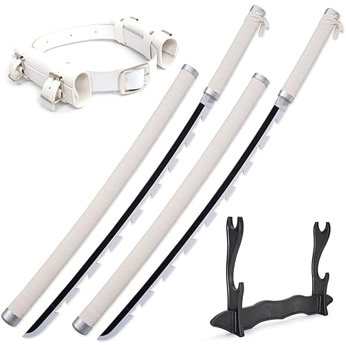 Zisu Demon Katana Sword, About 41 inches, Hashira Pillars & Protagonist Katana for Cosplay Purpose, Anime Original Texture - Two Beige - Two Inosukes