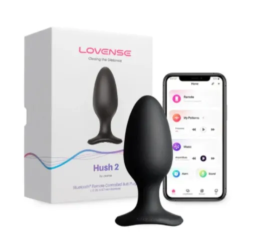 Lovense Hush 2 (1.5 Inch Plug) App remote control vibrating plug!