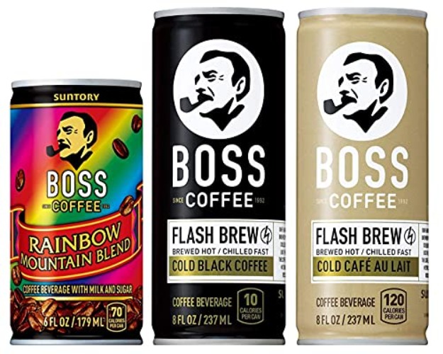 The Ultimate BOSS Bundle - Rainbow Mountain Blend 6oz 12 Pack, Original Black 8oz 12 Pack, Au Lait 8oz 12 Pack