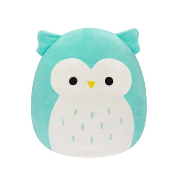 Squishmallows Original 14-Inch Winston Teal Owl - Large Ultrasoft Official Jazwares Plush - Multi