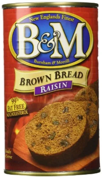 BM Brown Bread, Raisins, 16 Ounce