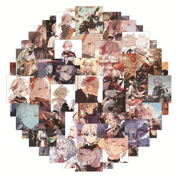 Cute Genshin Decal Sticker Set: Ayaka Waifu