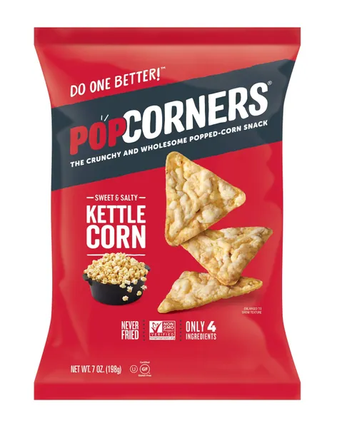 POPCORNERS Carnival Kettle, Popped Corn Chips (7oz)