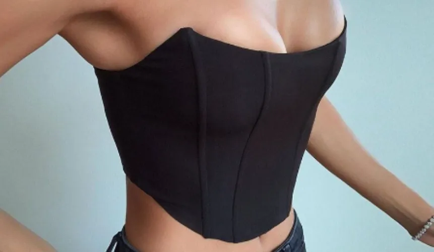 Sleeveless Off Shoulder corset Crop Top