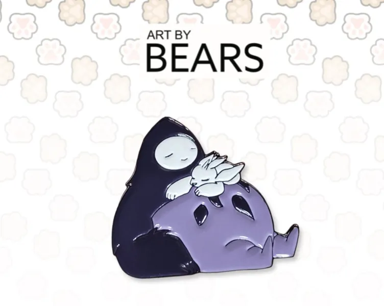 Custom Ori and the Blind Forest Soft Enamel Pin - Ori & Naru (Fandom Pin)