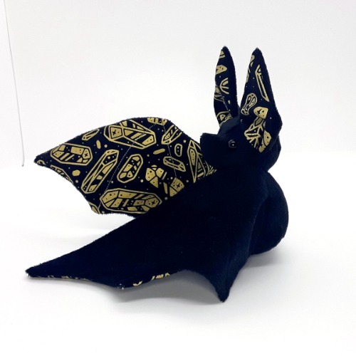 Golden Crystal Bat - Made to Order