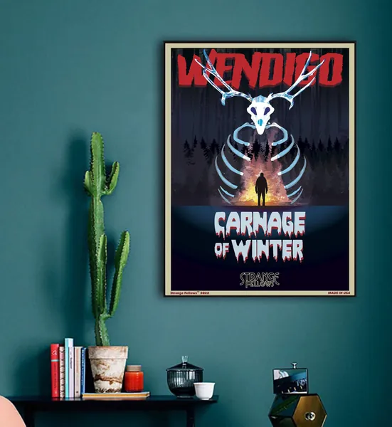WENDIGO Vintage Movie Poster &quot;Carnage of Winter&quot;