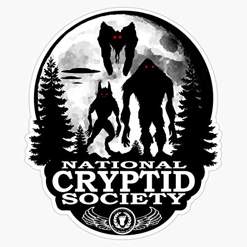 Bigfoot Dogman Mothman Ufo'S; National Cryptid Society Bumper Sticker Vinyl Decal 5"