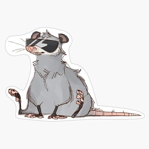 Cool Possum Vinyl Waterproof Sticker Decal Car Laptop Wall Window Bumper Sticker 5"
