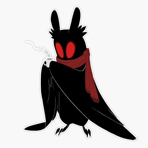 Mothman And Mug Sticker Vinyl Decal Wall Laptop Window Car Bumper Sticker 5"