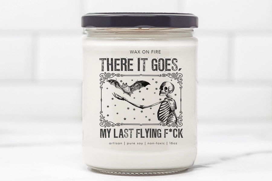 My Last Fuck Candle Funny Candles Happy Halloween Candle Cute Candle Cute Halloween Candles Halloween Gifts Halloween Decor Fall Candles