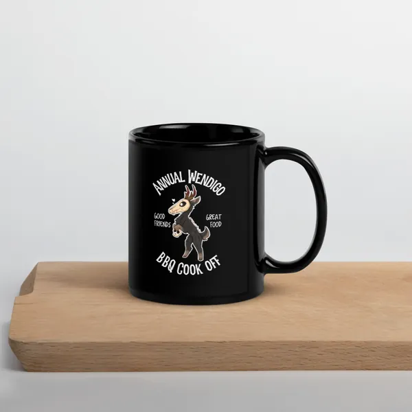 Wendigo coffee mug, cryptid, wendigo bbq, folklore, monsters, cryptozoology