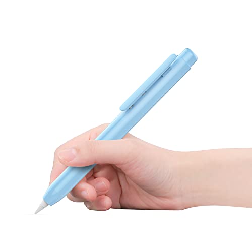 MoKo Holder Case Fit Apple Pencil 1st Gen, Retractable Tip Cap Fit New iPad 10th Gen 2022, iPad 9th Gen 2021, iPad 8th Gen 2020, iPad 6th 9.7 2018, iPad Mini 5th Gen Pencil Case Pencil, Sky Blue - Sky Blue