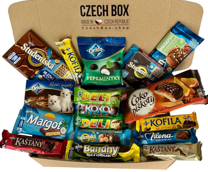 CzechBox Chocolate - delicious Czech mystery food box, european candy, snacks, wafers, biscuits and chocolates