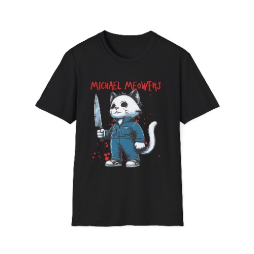 Michael Myers cute Softstyle T-Shirt, Halloween, Horror movies, up to 5XL - M / Black
