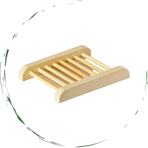 Natural Bamboo Soap Bar Dish. Eco-Friendly