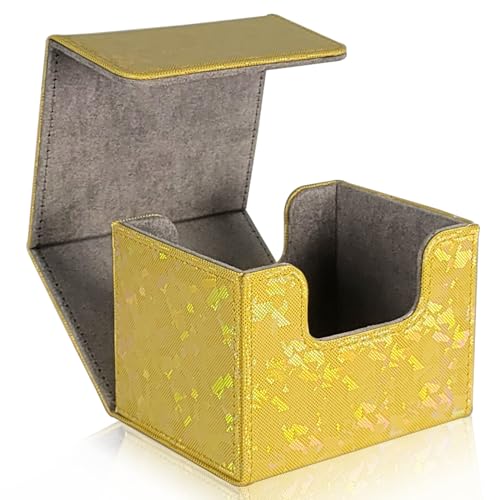 Card Deck Box - Sparkly Yellow